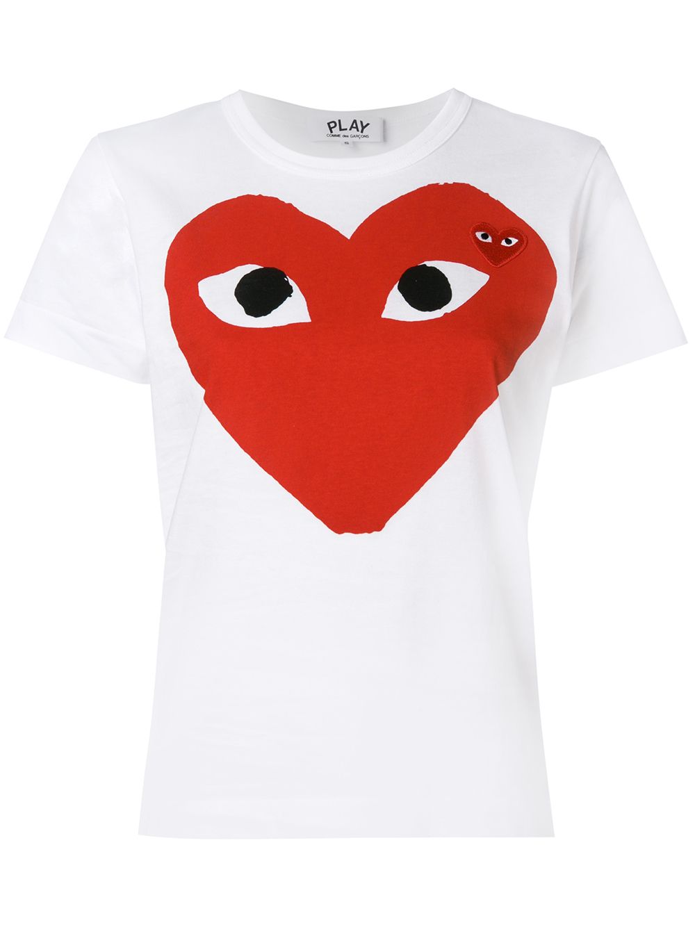 White heart eyes T-shirt - women - COMME DES GARCONS PLAY
